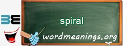 WordMeaning blackboard for spiral